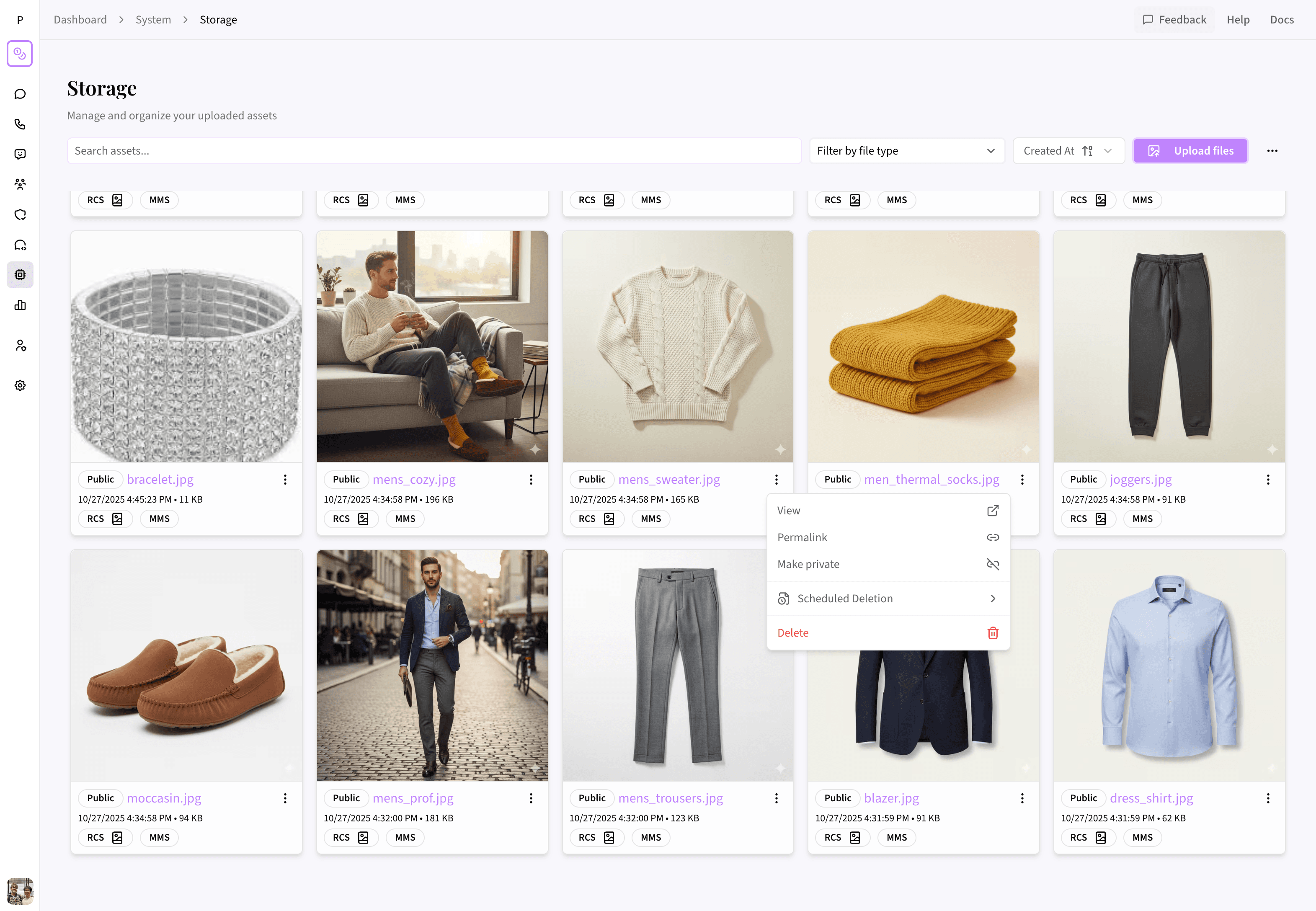 Generate temporary or permanent links for any file — with configurable expiration and one-click privacy controls.