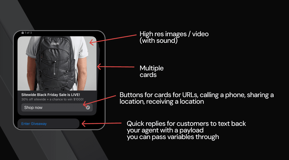 What RCS for Business looks like